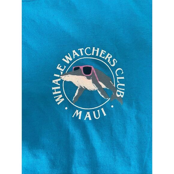 Vintage 90s Whale Watchers Club Maui Graphic T-Shirt – XL - Picture 4 of 6